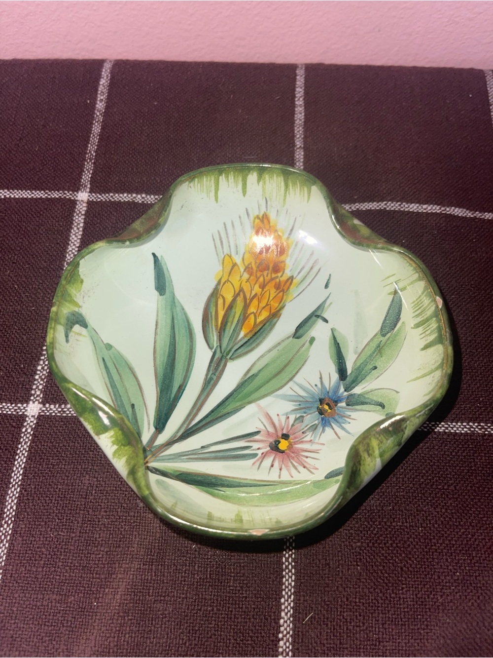Italian Made Hand Painted Decorative Dish – Hand Painted Ceramic – Vintage
